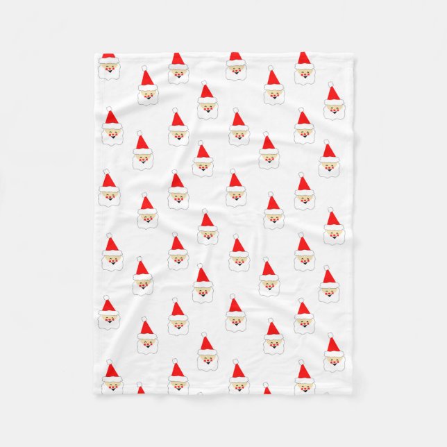 Manta Polar navidades modernos de santa claus (Anverso)