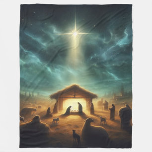 Manta Polar Navidades/Natividad/Jesús