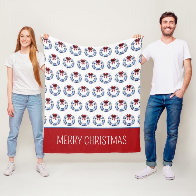 Manta Polar Navidades náuticos, conservadores de vida con arco (In situ)