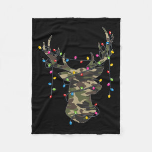 Manta Polar Navidades navideños en caza de renos navideños