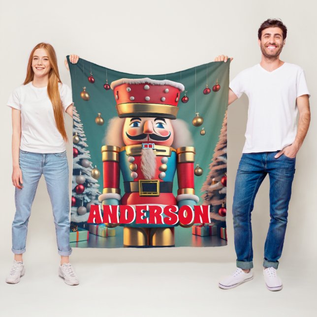 Manta Polar Navidades Nutcracker - Niños personalizados (In situ)