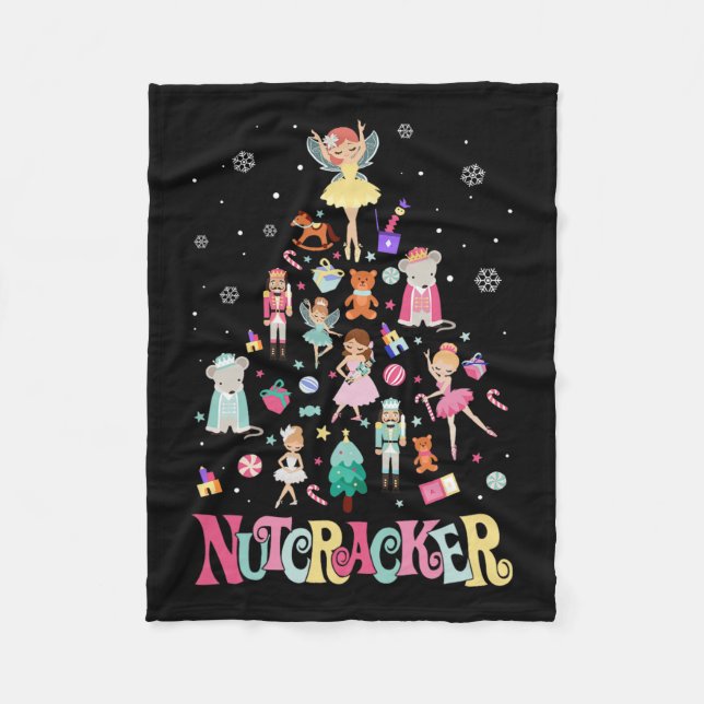 Manta Polar Navidades Nutcracker Squad Ballet Dance Mateo F (Anverso)