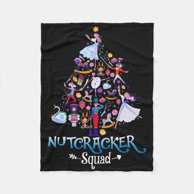 Manta Polar Navidades Nutcracker Squad Byllet Dance Mujeres Ni (Anverso)