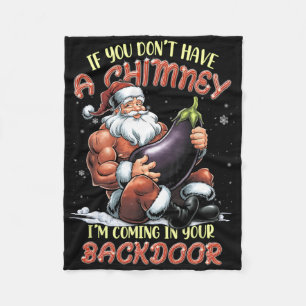 Manta Polar Navidades ofensivos Adultos Ual Innuendo Santa Rud