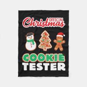 Manta Polar Navidades oficiales Cookie Tester T Xmas Cute Todd