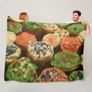 Manta Polar Navidades pasteles con salpicaduras