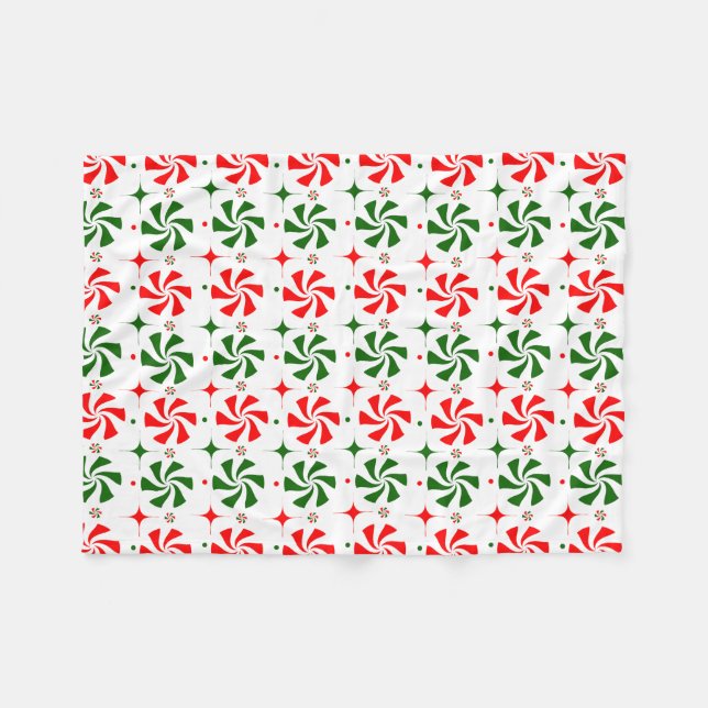 Manta Polar Navidades Peppermint Candy (Frente (Horizontal))