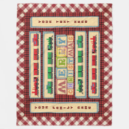 Manta Polar Navidades personalizados bloquean la funda de la F