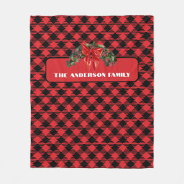 Manta Polar Navidades personalizados de escúfalo colocados