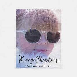 Manta Polar Navidades personalizados fleece Blankets add Photo
