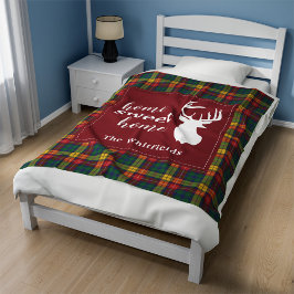 Manta Polar Navidades personalizados Tartan Clan Buchanan Plai