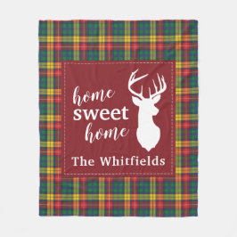 Manta Polar Navidades personalizados Tartan Clan Buchanan Plai