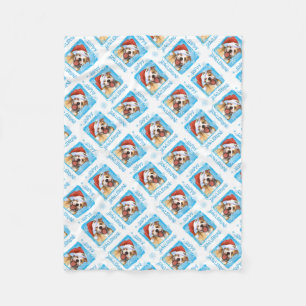 Manta Polar Navidades Pit Bull Terrier Fleece Blanket