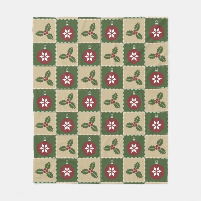 Manta Polar Navidades Quilt Fleece Blanket (Anverso)