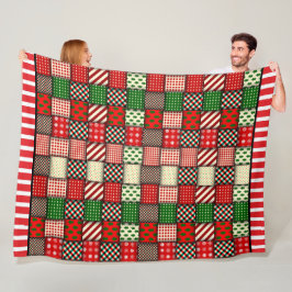 Manta Polar Navidades Quilt Plaid