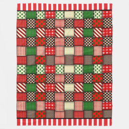 Manta Polar Navidades Quilt Plaid