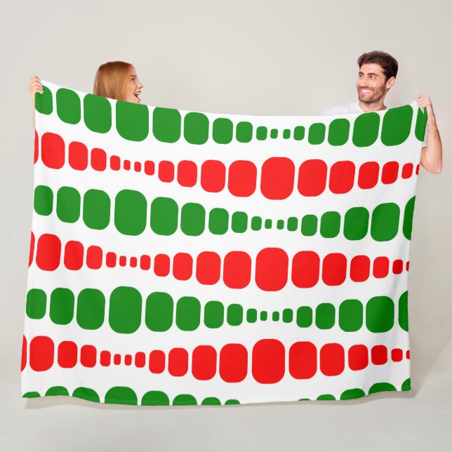 Manta Polar Navidades Rectángulos modernos (In situ)