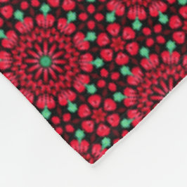 Manta Polar Navidades Red Floral
