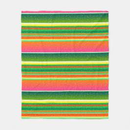 Manta Polar Navidades rojo verde original rayado