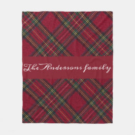 Manta Polar Navidades rojos y verdes oscuros arden