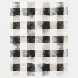 Manta Polar Navidades rusos de plata blanca negra