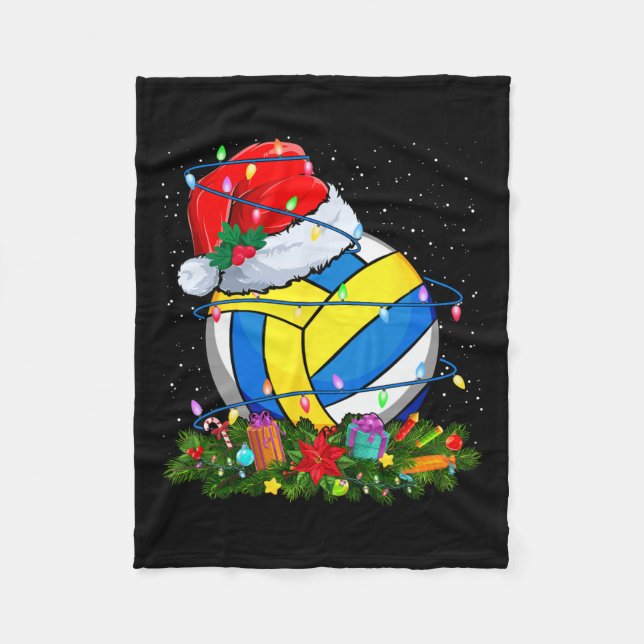 Manta Polar Navidades Santa Hat de voleibol iluminan S diverti (Anverso)