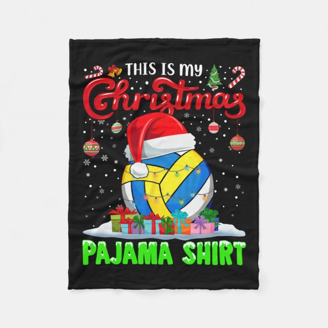 Manta Polar Navidades Santa Hat de voleibol iluminan S diverti (Anverso)