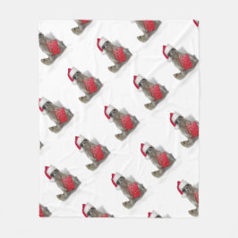 Manta Polar Navidades Santa Raccoon Bandit