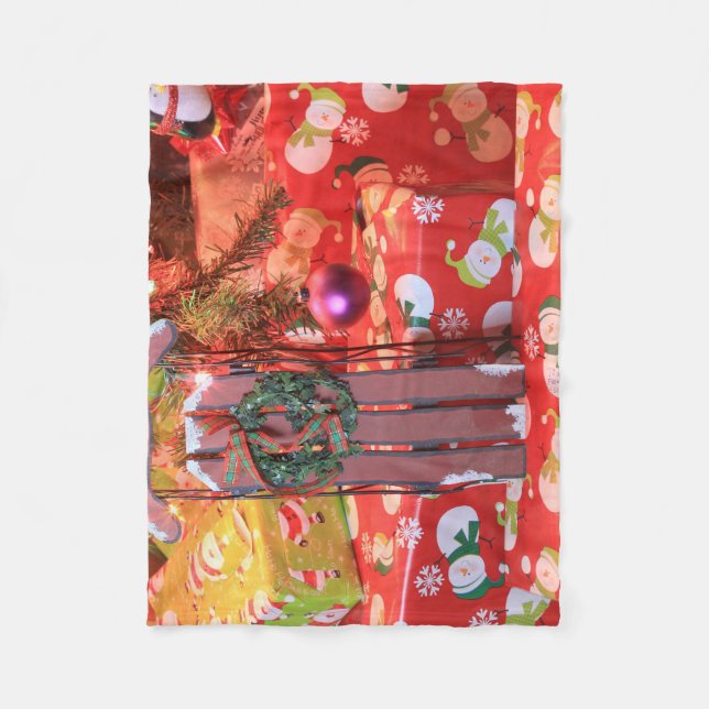 Manta Polar Navidades Sled (Anverso)