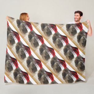 Manta Polar Navidades Sleepy Otter