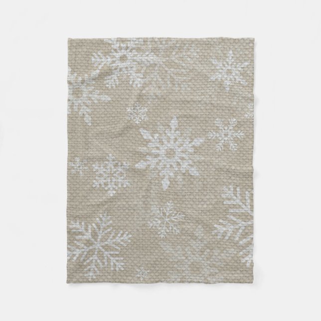 Manta Polar Navidades Snowflake Fleece Blanket (Anverso)