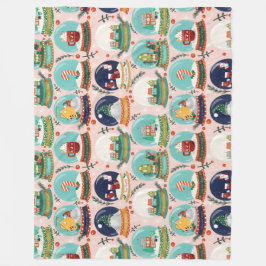 Manta Polar Navidades snowglobe//Gnome//Gingerbread House//