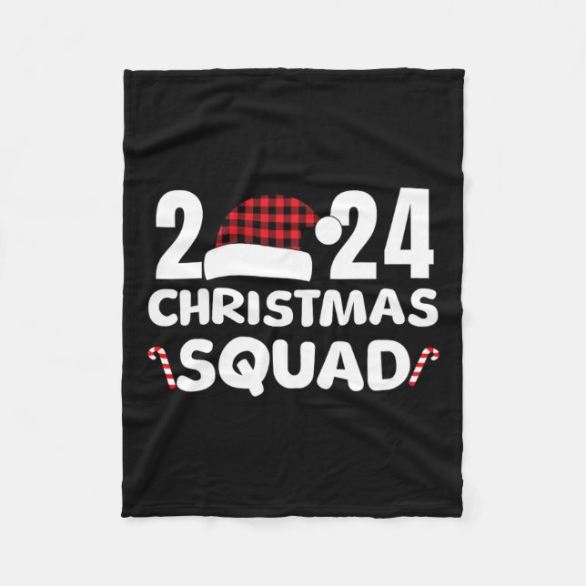 Manta Polar Navidades Squad 2024 Grupo Familiar coincidiendo C (Anverso)