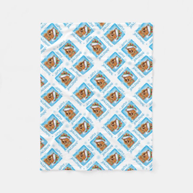 Manta Polar Navidades Standard Poodle (Anverso)