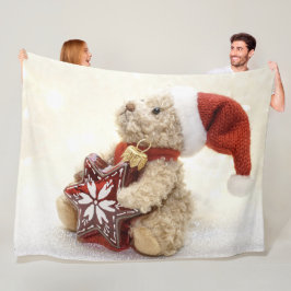 MANTA POLAR NAVIDADES TEDDY BEAR
