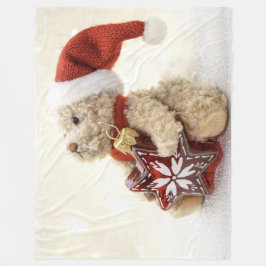 MANTA POLAR NAVIDADES TEDDY BEAR