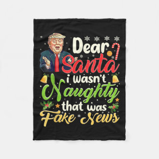 Manta Polar Navidades Trump: Queridas noticias falsas y divert