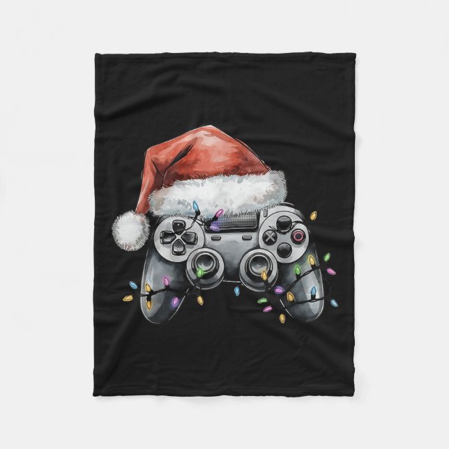 Manta Polar Navidades Video Gamer Controller Xmas Gaming Men B (Anverso)