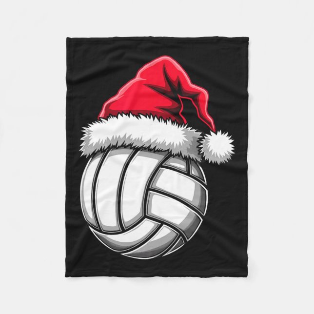 Manta Polar Navidades Voleibol Santa Hat 2 (Anverso)