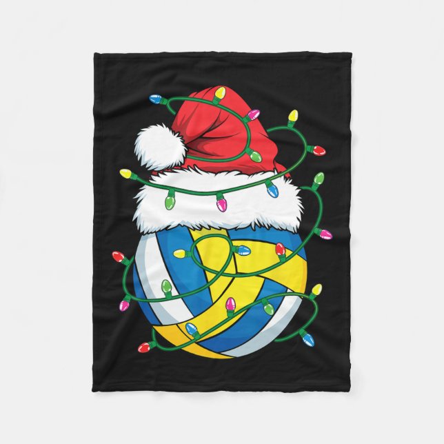 Manta Polar Navidades Voleibol Santa Hat Chicas Xmas Lig (Anverso)
