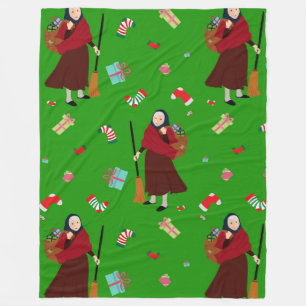 Manta Polar navidades Witch Befana blanket