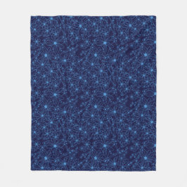 Manta Polar Navy Blue Floral Aesthetic