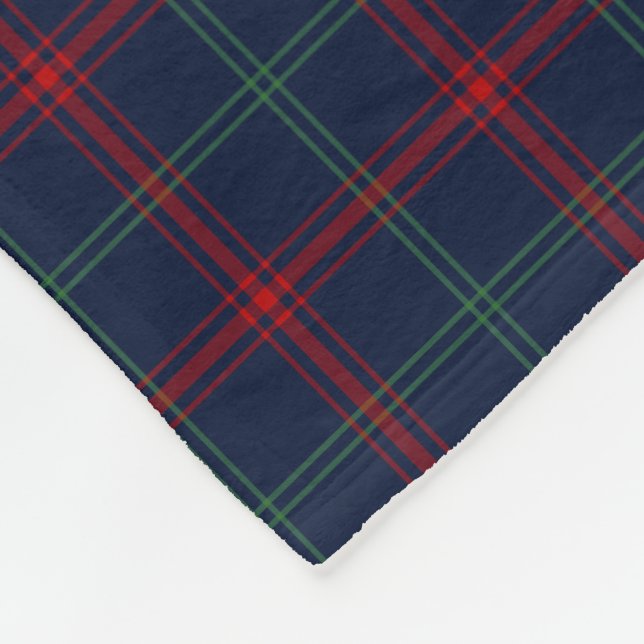 Manta Polar Navy Blue Plaid Lynch Tartan (Esquina)