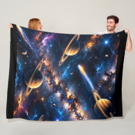 Manta Polar Nebula premium fleece blanket