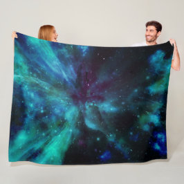 Manta Polar Nebulosa Turquesa y Púrpura 