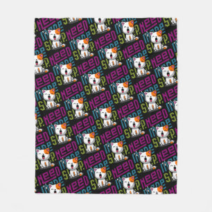 Manta Polar Necesita más sueño Divertida expresión de bostez