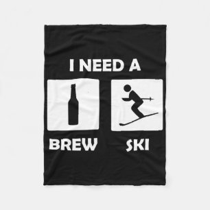 Manta Polar Necesito Una Cerveza Graciosa Brewski Que Tome Esq
