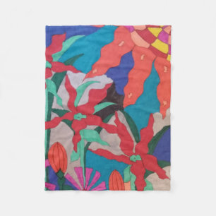 Manta Polar Negrita Jardín Nocturno