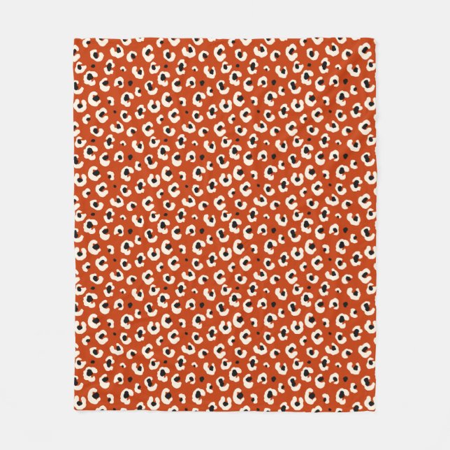 Manta Polar Negrita Leopardo Imprimir elegante funda de papel  (Anverso)