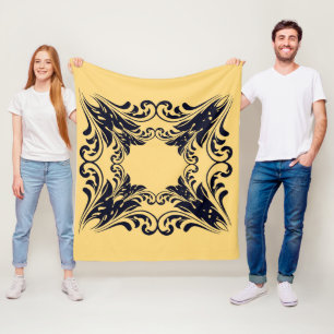 Manta Polar Negro de la Marina